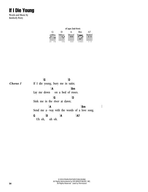 if i die chords|if i die young guitar chords.